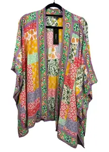 Women’s Tolani Collection Size XL Multicolored Patchwork Shawl