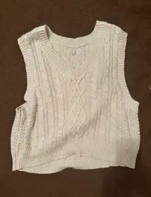 Aerie Off White Sweater Vest