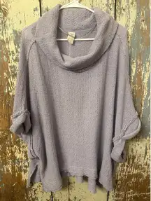 We the Free Free People Lavender Sweater cowl neck Medium