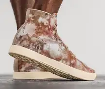 Nobull High Top Tie Dye Camouflage Trainer Shoes Sneakers Pink Womens Size 8