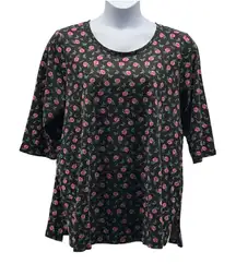 Woman Within Floral Tunic Top 1X