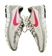Nike Free 5.0 Women's, Size 6, Ohio State Buckeye, Gray and Pink