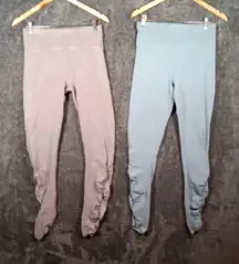 Lululemon Inner Glow Tight Ruched Leggings Bundle Womens Running Size 8