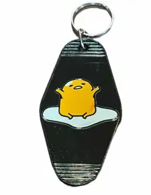 Custom-made Retro Motel-Style Keychain – Gudetama Design