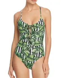 NWOT Red Carter Havana Leaf One Piece Swimsuit