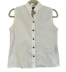 BURBERRY WOMENS SLEEVELESS BUTTON DOWN TOP