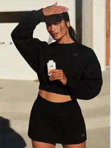 Alo black accolade mini skirt skort Xs