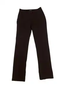 Vintage Y2K Etcetera High Rise Tailored Straight Leg Dress Pants Dark Brown 4