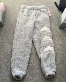 Crave Fame- Super Fluffy Grey Lounge Cloud Pants