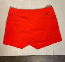 BCBGMaxAzria Beckett Bright Poppy Envelope Shorts Size Large