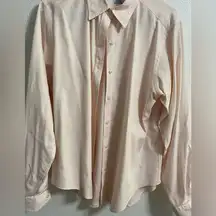 Brooks Brothers Shirt Womens M Button Up Pale pink Long Sleeve