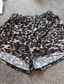Shein Cheetah Print athletic shorts 
