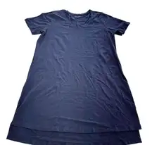 Universal Standard Dress Womens Small Navy Blue Tesino Washed Jersey Casual