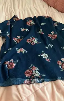 Floral V-neck Top