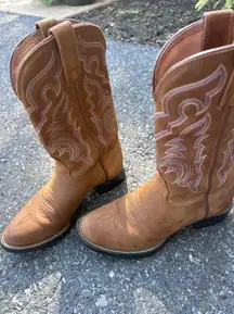 Brown Leather Cowboy Boots
