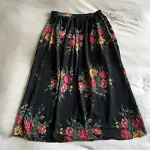 Vintage 90s Floral Gianna Maxi Skirt - Size 10