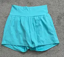 Halara Loka Blue Airy Super HR Cool Touch Yoga Shorts