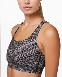 Lululemon  Energy Sports Bra Tribal Pace Multi Color Size 4