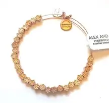 Alex and Ani NEW RETIRED Gold Snowflake Bracelet