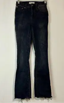 Madewell Women’s Cami Demi-Boot Jeans Berkeley Black Chewed Hem Edition 23 T EUC