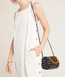 Anthropology Maeve Crosley Buttoned denim sleeveless mini dress 🔥