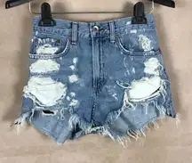 RAG & BONE Distressed Denim Shorts 25
