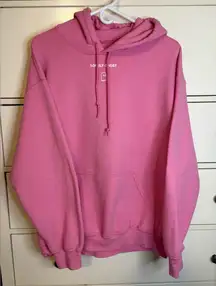 LONELY GHOST Pink Text me when you get home Hoodie LARGE