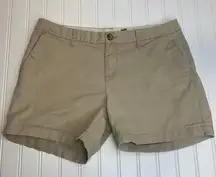 Old Navy Cotton Chino Tan Shorts Khaki Sz 6