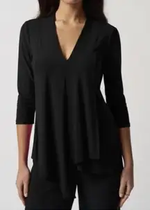 Joseph Ribkoff LDS TUNIC 3/4 Sleeve Asymmetrical Top Slinky Stretchy Minimalist