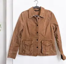 Corduroy Jacket. Beige. Light Brown. Tan