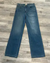 L'agence Wide Leg High Rise Medium Wash Scottie Jeans Women's I17