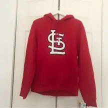 Fanatics NWT St. Louis Cardinals  Official Logo Fitted Pullover Hoodie Red Medium