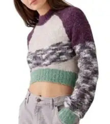 Urban Outfitters Soft Mock Neck Cropped Sweater Womens Large