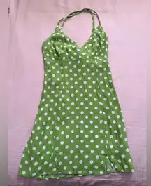 Kimchi Blue green and white Polka Dot Dress