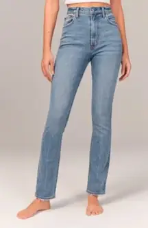 Abercrombie & Fitch Slim Straight Ultra High Rise Jeans Size 27 A&F Y2K