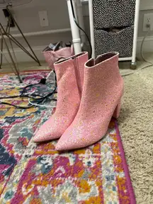 Allegra K Booties Sparkly