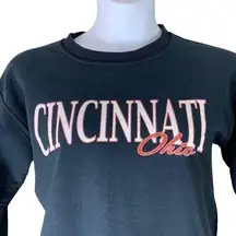 Gildan Vintage Sweatshirt Size Small Cincinnati Ohio Graphics Pullover Womens