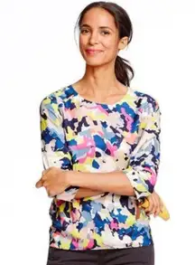 Boden Eliza Floral Silk Blouse