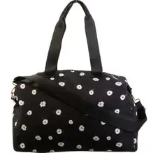 NWT Alice + Olivia by Stacey Bendet Daisy Canvas Duffle Bag