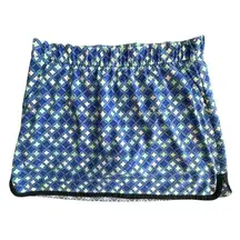 T By Talbots Womens Blue Skort XL Golf Tennis Pickleball Skirt Shorts Geometric