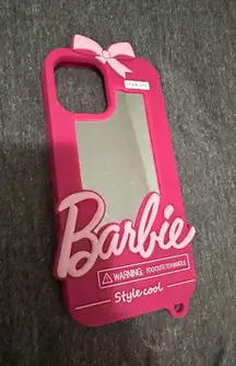 Case Barbie 3D Animation Cute Pink Phone with Make up Mirror iPhone 12 Pro Max