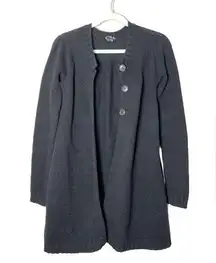 Theory Cashmere Blend Lambeth Inclusive Duster/Cardigan Sz L Thick Knit Wool