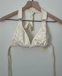 Elegant Cream‎ Halter Bralette
