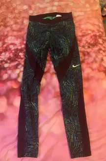 Pro Patterned Leggings Running Pants