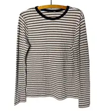 ZARA  Women’s Size XL Striped Stretch Long Sleeve Shirt