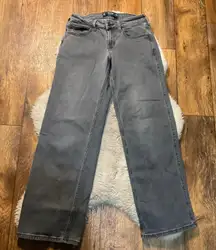 Hollister Low Rise Baggy Size 26 2 Gray Denim Jeans Women's