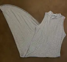 SM Paper moon Stripe Turtle Neck Angle Maxi Dress