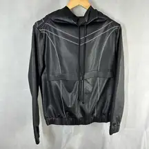 Koral Alpas Scuba Hooded Sweatshirt by Ilana Kugel Black Size Small