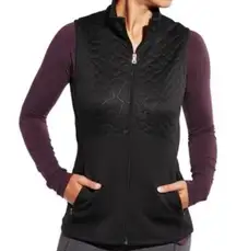 Calia By Carrie Underwood Black Quilted Scuba Running Vest