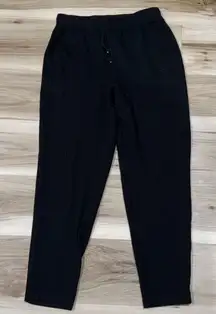 Max Studio Ribbed Black Joggers Women’s Small